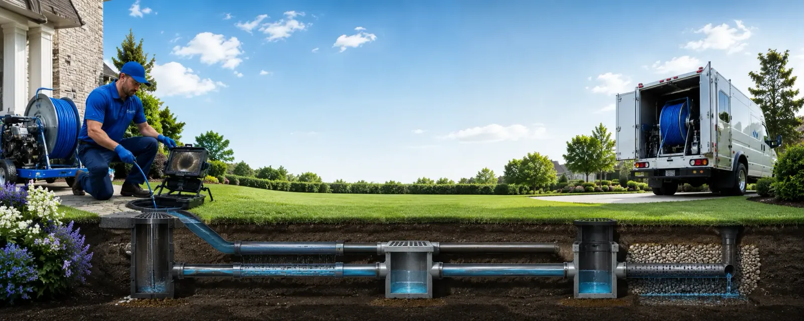 Outdoor drain cleaning information for Cypress, TX